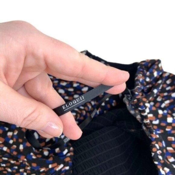 Eloquii Smocked Puff Sleeve Mini Dress - Picture 7 of 8